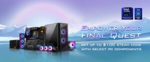Componentele MSI îți oferă puterea necesară pentru misiunea finală cu un cod Steam gratuit!