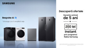 Samsung dă startul campaniei cu oferte și beneficii pentru electrocasnicele inteligente BESPOKE AI